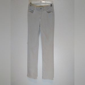NYDJ Women's Marilyn Straight Lift Tuck Technology Cream size 6